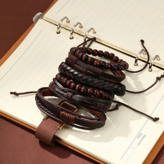 Vintage Braided Leather Bracelet